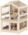 PawHut Wooden Hamster Cage, Large 3 Tier Hamster Cage w/Pull-Out Tray, Openable Tops, Huts, Seesaws, Ramps, Water Bowls, for Small Animals, Guinea Pigs, Rats, Bunnies, Gerbils, 26.8″ x 24.2″ x 35.4″