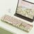 EWEADN V20 Typewriter Keyboard Wireless, 104 Keys Typewriter Style Mechanical with White Backlit, Media Knob, Pink Switch 2.4G/Bluetooth/USB-A Wired Retro Full Size Keyboard for Windows/Mac/PC-Green