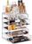 Sorbus Acrylic Makeup Organizer Set, 7-Drawer Vanity & Countertop Cosmetic Storage with Small & Wide Compartments, CLear Makeup Storage for Brushes, Jewelry – Holiday Gift for Women & Teens