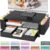 OPNICE Desk Organizers and Accessories, Computer Monitor Stand Riser with Drawer and 2 Pen Holders, Printer & Laptop Stand, Office Desk Accessories & Workspace Organizers for Home Office Supplies, Black