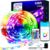 VOLIVO 100ft Led Strip Lights for Bedroom, Color Changing Led Light Strips Kit with Bluetooth App Control and IR Remote, RGB Music Sync Lighting for Room, Home Decor