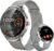 Smart Watches for Men Women, 1.43” AMOLED Touchscreen Smartwatch for Android & iPhone, 150+ Sports Modes, Waterproof Fitness Tracker, Heart Rate/SpO2/Stress/Sleep Monitor, 2 Bands, Silver