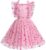 Kids Girls Confetti Birthday Princess Dress Ruffle Sleeve Boho Cake Smash Photo Shoot Outfit 3-10T