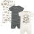 Hudson Baby Unisex Cotton Rompers