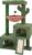 ROYPET Cactus Cat Tree Tower with Twin Cat Condos for Indoor Cats, All-in-One Activity Center with Cat Scratching Post Cozy Sleeping Perch Hammock Scratching Pad and Toy Balls,Green