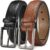 CHAOREN Leather Dress Belt Men 2 Pack – 1 3/8″ Mens Belts for Work Business Casual Jeans