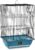 Prevue Pet Products Small Bird Cage – Ideal for Finches, Canaries, Songbirds, Small Parakeets, Lightweight Indoor Enclosure, Versatile Travel Cage for Small Birds – Blue and Black