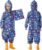 Kids Toddler Rain Suit for Boys Girls One Piece Hoodie Zipper Cartoon Waterproof Coverall Rain Jacket 1-10 Years