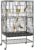 Yaheetech 52” Bird cage w/Perches & Feeders, Large Birdcage with Pull-Out Tray, Rolling Wheels, Extra Storage, Flight Cage for Cockatiel, Parrot, Parakeet, Conure, Budgie, Pigeon Small/Medium Birds