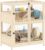 PawHut Wooden Hamster Cage, 4 Tier Small Animal Cage with Mesh Flip Roof, Pull-Out Tray, Huts, Seesaws, Ramps and Water Bottles, Hamster Habitat for Dwarf Syrian Mice Gerbil, 33″ x 21″ x 36″