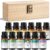 12 Pack Essential Oils for Diffusers for Home – Water Soluble Diffuser Oils Set for Humidifiers & Spa, Scented Oil with Wooden Gift Box for Women – Lavender, Peppermint, Sweet Orange, Tea Tree & More