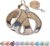 AIITLE Dog Harness and Leash Set – Ultra-Comfortable XXS-XL Vest with Strong Magic Tape & Glow-in-Dark Reflective Strips, Chafe-Free for Teddy, Schnauzer (Brown-Beige, M)