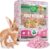 Small Pet Select Rose Bedding, Paper Bedding with Real Rose, Soft Animal Bedding with Odor Control for Guinea Pig, Rabbit, Hamster, or Bunny, Cage Accessories, Made in USA, 56L