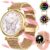 Smart Watch for Women, HD AMOLED Display Fitness Tracker Bluetooth Make/Answer Call, 1.19″ Watches with 110+ Sports Modes/Heart Rate/Sleep Monitor/SpO2, Smartwatch IP68 Waterproof for Android iOS