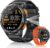 Military Smart Watch With GPS, 170+ Sport Modes Smartwatch with Heart Rate Monitor, Compass, Flashlight, GPS, Smart Watch for men,1.43″ AMOLED Screen Bluetooth Call,Compatible iOS & Android (2 Bands)