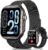 Smart Watch for Women for iPhone Android: 1.85″Smartwatch with Make/Answer Call Sleep Heart Rate SpO2 Blood Pressure Monitor IP68 Waterproof 120+Sport Mode Fitness Tracker 1000mAh Battery 2Bands Black