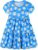 Bumeex Girl’s Dresses Cotton Ruffle Sleeve Tiered Swing A-Line Cute Midi Casual Sundress