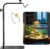 Reptile Heat Lamp Stand Adjustable 18″-32″: Light Holder Fixture with Heavy Base for Bearded Dragon, Turtle, Snake, Lizard – Terrarium Heating Dome Lamps for Tank or Aquarium Use