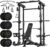 MAJOR FITNESS Drone3 Smith Machine, 2500lbs All-in-One Home Gym Power Rack with Dual Pulley System for Cable Crossover, Pull-Up Bars