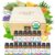 PURA D’OR Organic Sweet16 Essential Oils Set – 16x 10mL Wood Box Aromatherapy Gift Set – 100% Pure Therapeutic Grade for Relaxation and Wellness (Lavender, Rosemary, Turmeric, Ylang Ylang & More)