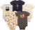 Hudson Baby Unisex Baby Cotton Bodysuits 5-pack