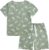 Owlivia 100% Organic Cotton Baby Short Sleeve Pajama Sets, Toddler Boy Girl 2-Piece Sleepwear